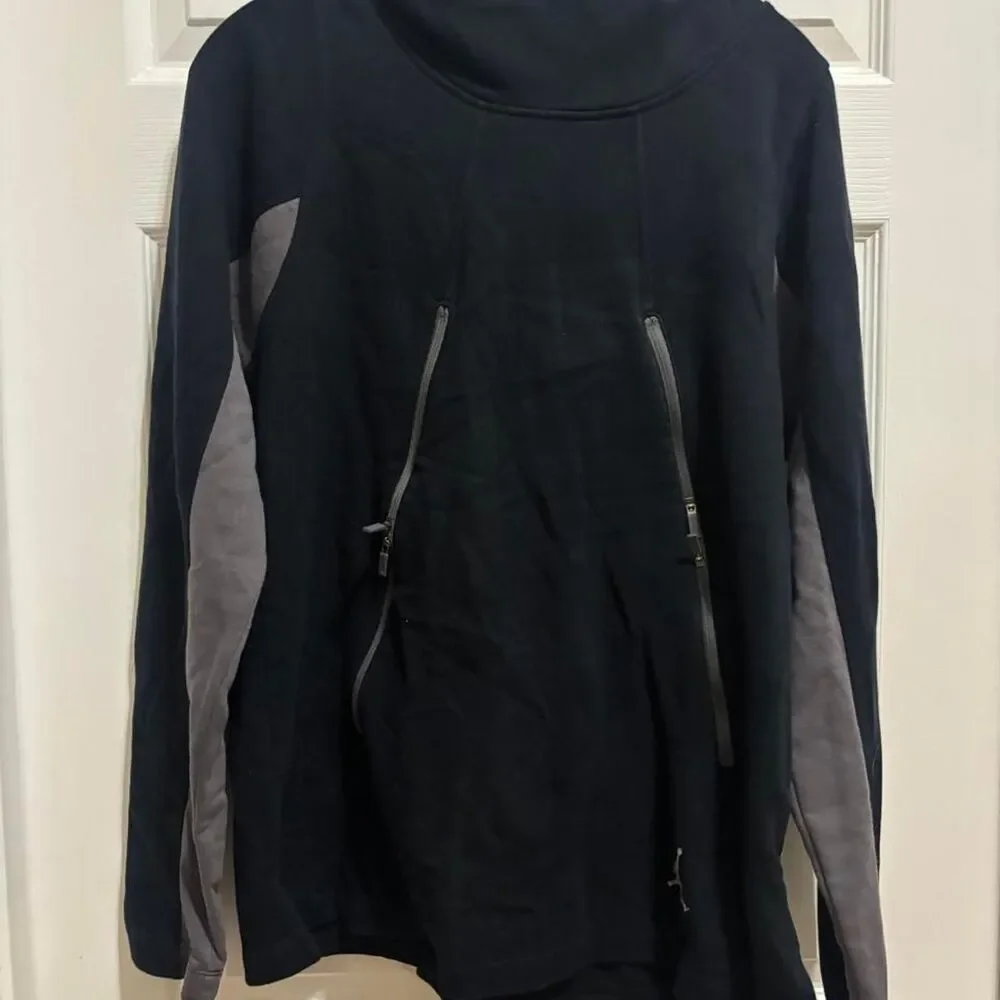 Jordan Men's Black and Navy Hoodie
